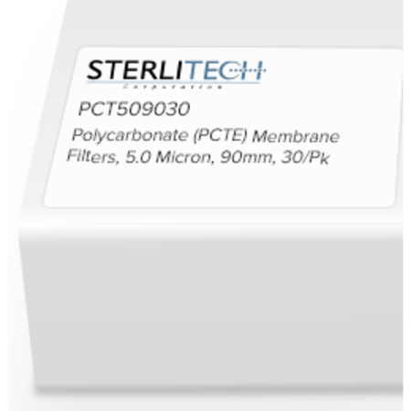 STERLITECH Polycarbonate (PCTE) Membrane Filters, 5.0 Micron, 90mm, PK30 PCT509030